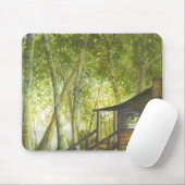 "Onze Cabin" van Brigid O'Neill Hovey Muismat (Met muis)