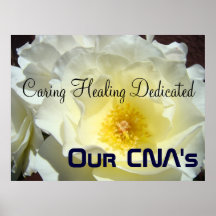 Onze CNA-kunstprintposters Zorgzaam Toegewijd