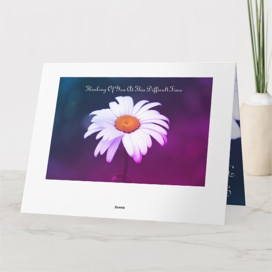 Onze condoleances denken aan u kaart (Achterkant)