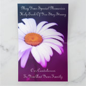 Onze condoleances denken aan u kaart (Binnen)