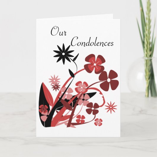 Onze condoleances kaart (Voorkant)