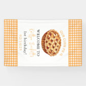 Onze Cutie Pie 1e verjaardagsfeestje Spandoek (Horizontaal)