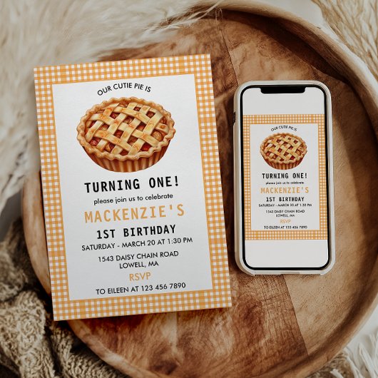 Onze Cutie Pie's 1e verjaardag Kaart