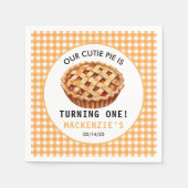 Onze Cutie Pie's 1e verjaardag Servet (Voorkant)