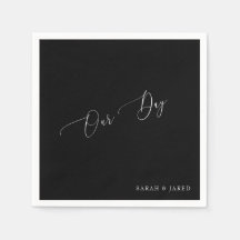 Onze Dag Custom B/W bruiloft Cocktail