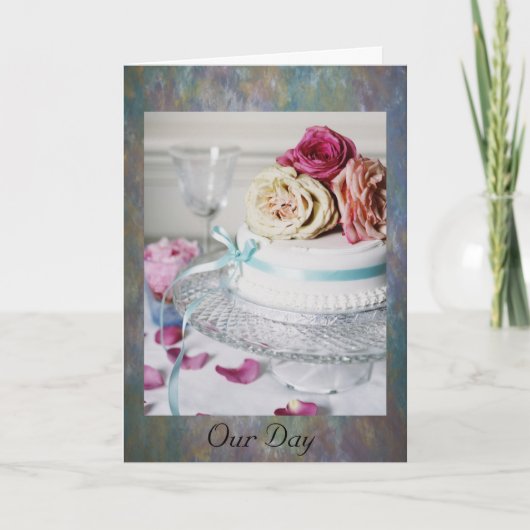 Onze dag trouwkaarten kaart (Voorkant)
