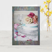 Onze dag trouwkaarten kaart (Gele Bloem)