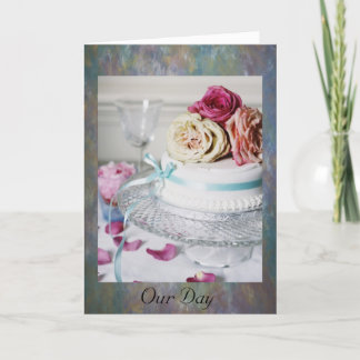 Onze dag trouwkaarten kaart