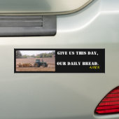 Onze dagelijkse brood tractor sticker (Op auto)