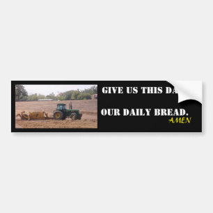 Onze dagelijkse brood tractor sticker