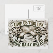  Onze dagelijkse Christelijke Prayer 1872 Briefkaart (Voorkant / Achterkant)