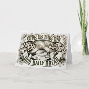  Onze dagelijkse Christelijke Prayer 1872 Kaart