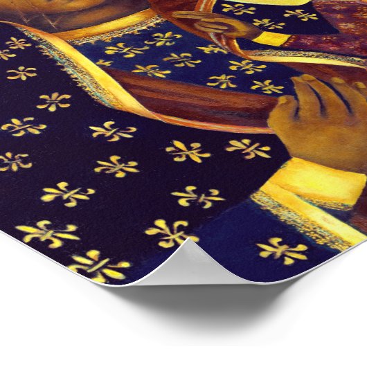 Onze dame Black Madonna Poolse katholieke vrouw Poster (Hoek)