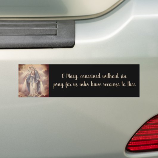 Onze dame bumpersticker (Op auto)