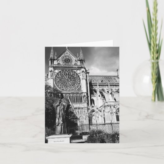 Onze Dame Cathedral, Parijs ~ blank card Kaart (Voorkant)