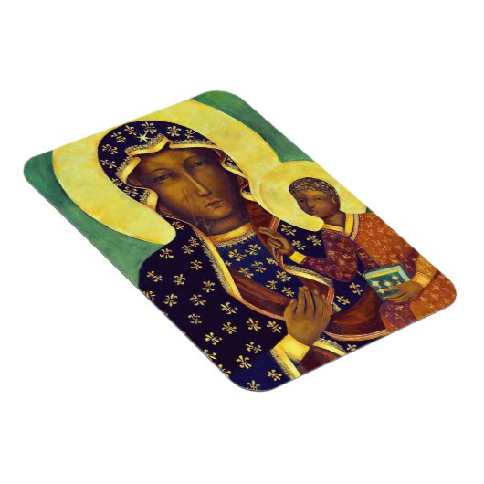 Onze dame Czestochowa Black Madonna Icon Poland Magneet (Rechterzijde)