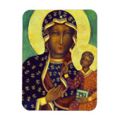 Onze dame Czestochowa Black Madonna Icon Poland Magneet (Verticaal)