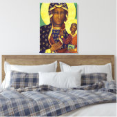 Onze dame Czestochowa Black Madonna Poland Icon Canvas Afdruk (Insitu (Slaapkamer))