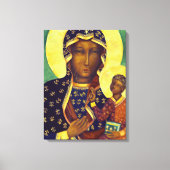 Onze dame Czestochowa Black Madonna Poland Icon Canvas Afdruk (Voorkant)