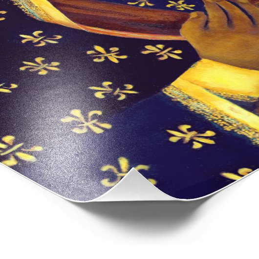 Onze dame Czestochowa Black Madonna Poland Icon Foto Afdruk (Hoek)