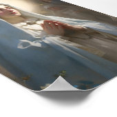 Onze dame de naakte moeder Mary print (Hoek)