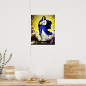 Onze dame Maagd Immaculate Hart van Mary 5 Poster (Keuken)