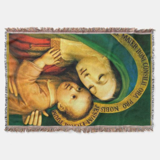 Onze dame Maagd Mary of Good Counsel Blanket Deken (Voorkant)