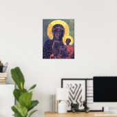 Onze dame Mary Black Madonna van Czestochowa Poster (Thuiskantoor)