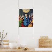 Onze dame Mary Pentecost Heilige Geest Poster (Keuken)