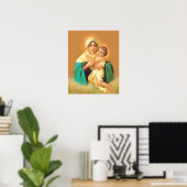 Onze dame Mary vluchtt naar de katholieke heilige Poster (Thuiskantoor)