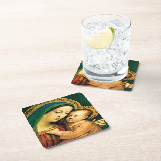 Onze dame of Good Counsel Kartonnen Onderzetters (Insitu)