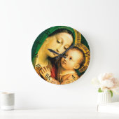 Onze dame of Good Counsel Square Wall Clock Grote Klok (Huis)