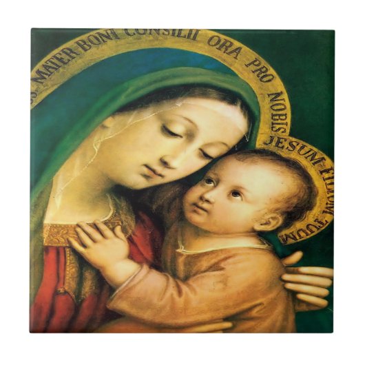 Onze dame of Good Counsel Tegeltje (Voorkant)