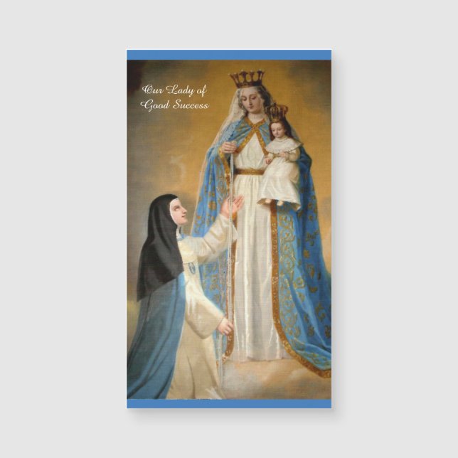 Onze dame of Good Success Religious Magnetic Cards (Voorkant)