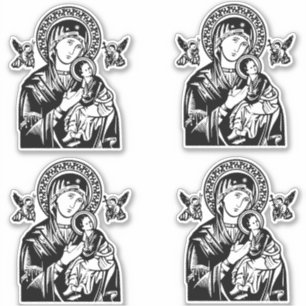 Onze dame of Perpetual Help-set sticker