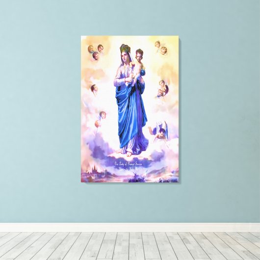 Onze Dame of Prompt Succes Canvas Afdruk (Insitu (Houten vloer))