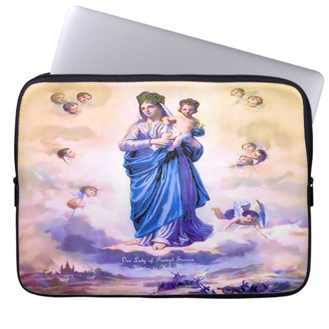 Onze Dame of Prompt Succes Laptop Sleeve (Voorkant)
