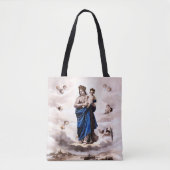 Onze Dame of Prompt Succor BW Tote Bag (Voorkant)