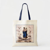 Onze Dame of Prompt Succor BW Tote Bag (Voorkant)