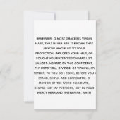 Onze Dame Perpetual Help Prayer Card (Achterkant)