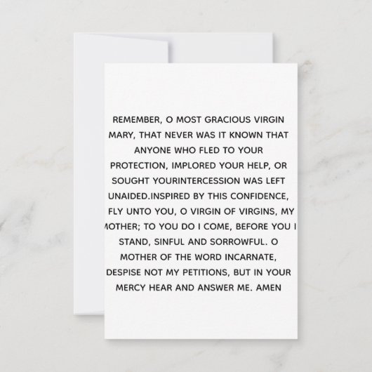 Onze Dame Perpetual Help Prayer Card (Achterkant)