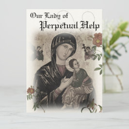 Onze Dame Perpetual Help Prayer Card Kaart