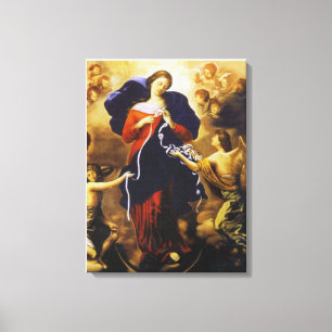 ONZE DAME UNDOER VAN KNOPEN CANVAS AFDRUK