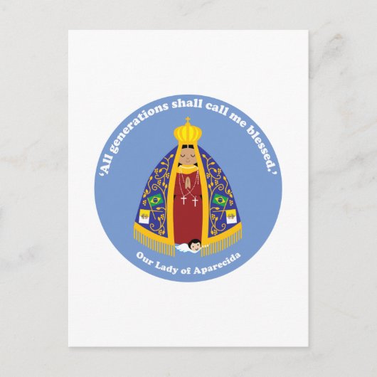Onze dame van Aparecida Briefkaart (Voorkant)