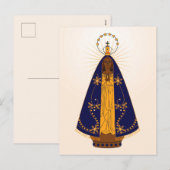 Onze dame van Aparecida Feestdagenkaart (Voorkant / Achterkant)