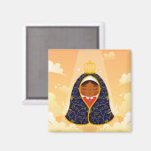 Onze dame van Aparecida Magneet (Voorkant / Achterkant)