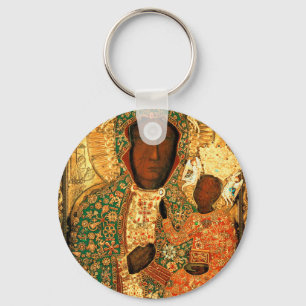 Onze dame van Czestochowa Black Madonna Poland gif Sleutelhanger