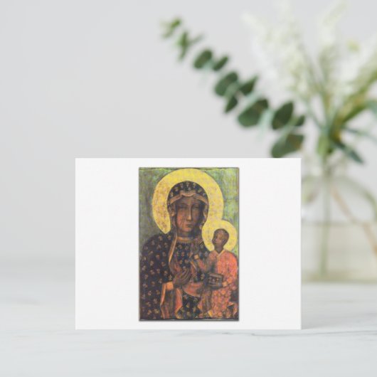Onze dame van Czestochowa Briefkaart (Staand voorkant)