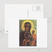 Onze dame van Czestochowa Briefkaart (Voorkant / Achterkant)