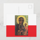 Onze dame van Czestochowa Briefkaart (Voorkant / Achterkant)
